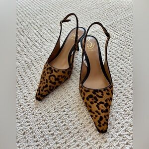 Sam Edelman Leopard Print Bianka Slingback Pumps Sz 9